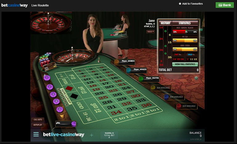 betway 10 free spins live roulette
