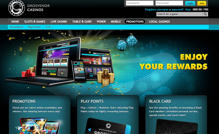 grosvenor casino online usa